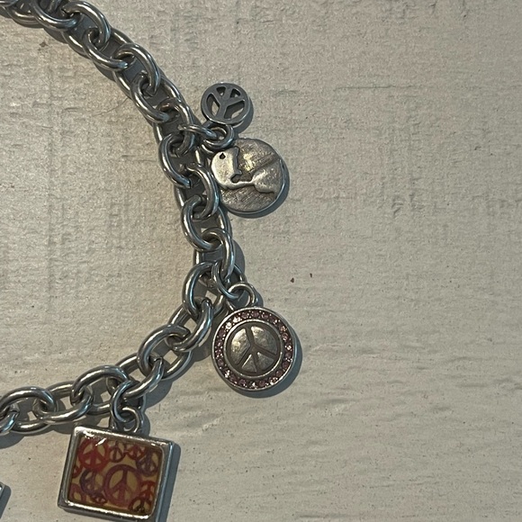 COPY - Brighton Love And Peace Silver Charm Bracelet - Picture 6 of 9